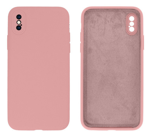 Capa Gcm Acessorios Compatível com X/ XS Proteção de Camera rosa-chiclete para Apple iPhone