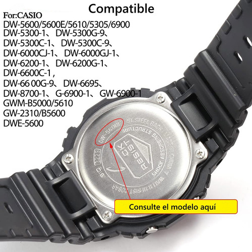 16mm Correa De Reloj For Casio G Shock Dw-5300 5600 G 6900