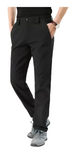 Pantalón Softshell De Hombre Térmicos, Impermeables Slim Fit