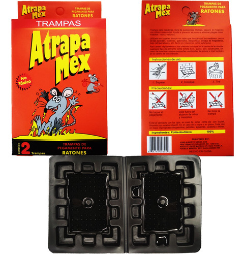 20 Pack C/2 Trampas De Pegamento Para Ratones Atrapamex