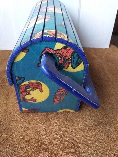 Lonchera De Colección- Spiderman - Lonchera De Madera (Usado)