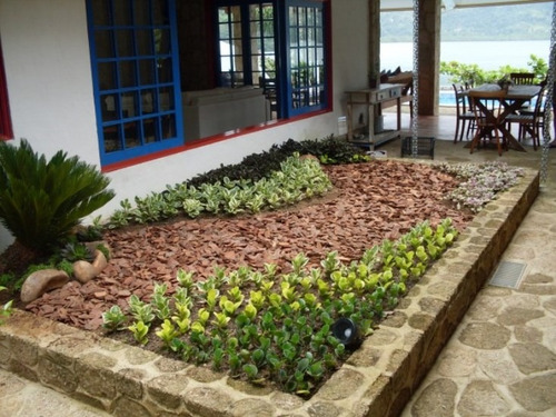 Imagem 2 de 5 de Casca De Pinus Polida Orquídeas Decoração Jardim 40 Litros