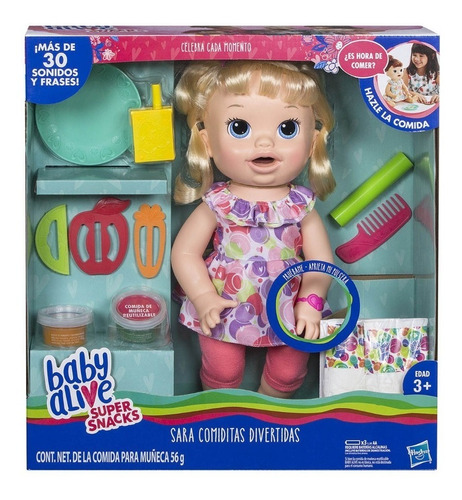 Baby Alive Muñeca Sara, Comiditas Divertidas