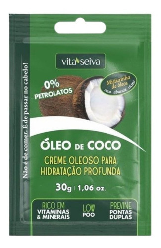 Sachê Hidratação Profunda Óleo De Coco 30g Vita Seiva