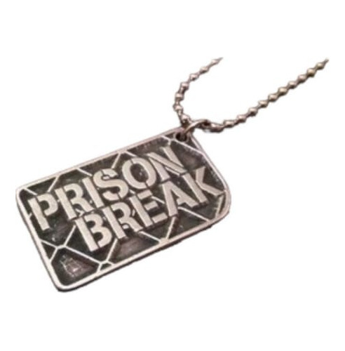Colgante Metal Prison Break Serie Collar Unisex