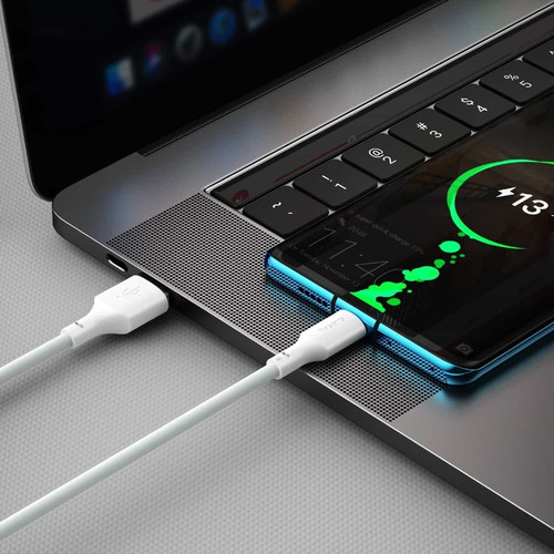Cable Usb A Tipo-c 5a 1.5m 2 Piezas Blanco Baseus