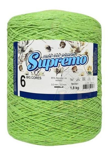 Barbante Supremo 1.8kg - Nº6 Verde Abacate