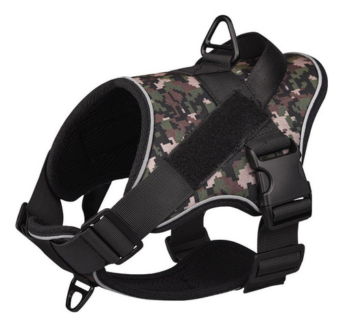 Camuflaje Arnes Táctico Para Perro Grande Chaleco Cazar