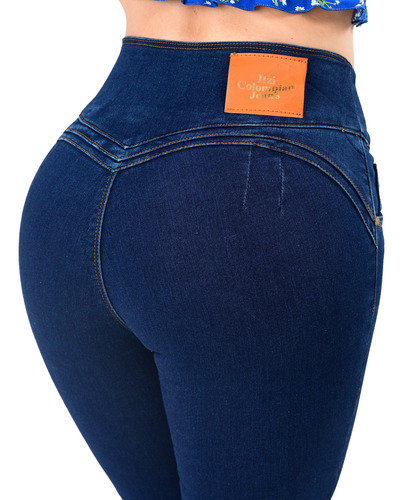 Pantalon Mezclilla De Dama Corte Colombiano Itzi Jeans E543