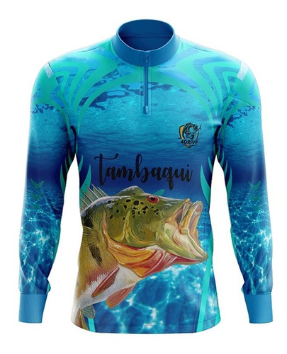 Camisa Camiseta De Pesca Tambaqui Dry Fit Protecao Uv50