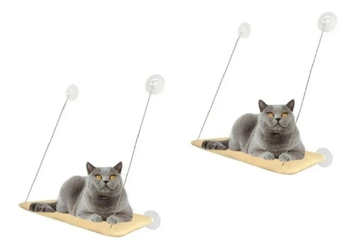 Imagen 1 de 10 de X2 Hamaca Para Gatos Cama De Gato Cama Colgante Ventana