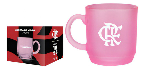 Caneca Aspen Prime Flamengo Rosa 300ml