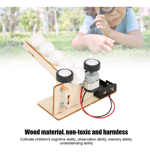 Máquina De Bolas De Madera Funny Kid, Eléctrica, Para Lanzar