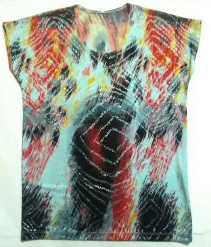 Remera Estampada Manga Corta Talle 2