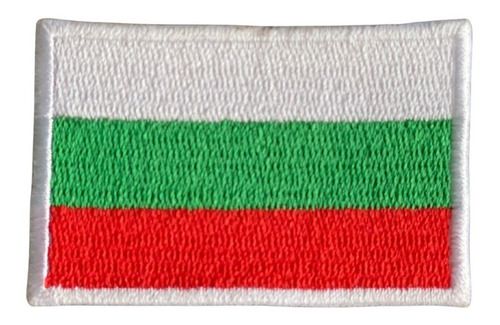 Parche Bordado Bandera Bulgaria - Para Mochila - Campera