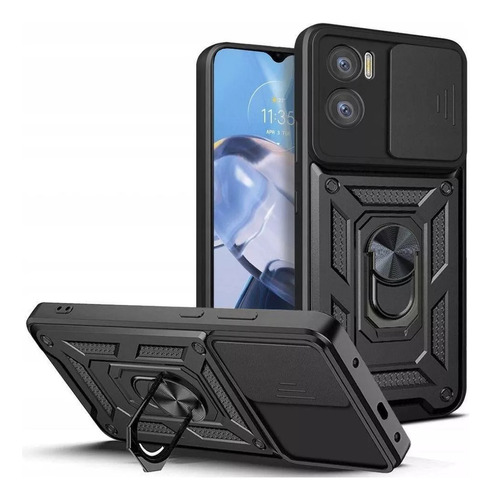 Funda Armor Alto Impacto Ring Para Motorola Moto E22/i