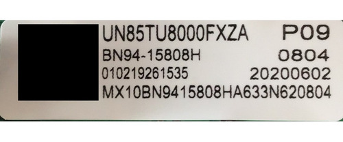 Kit Samsung Bn94-15808h Bn4401065b Cy-bt085hgav1h Un85tu8000 (Usado)