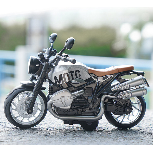 Modelo Mingyuan Alloy Pull Back De Juguete Para Motocicleta