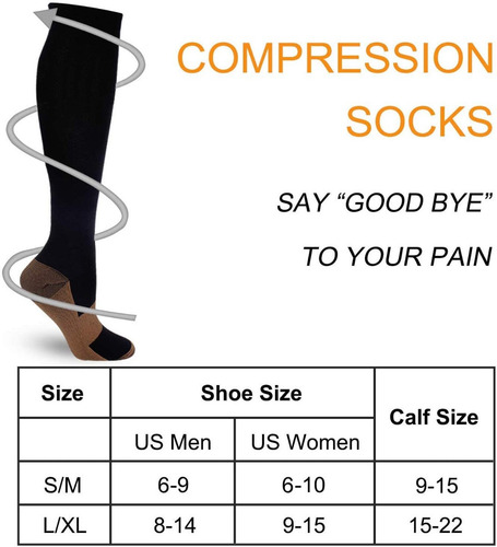 Imagen 5 de 5 de Medias De Compresion Unisex 15 20 Mmhg