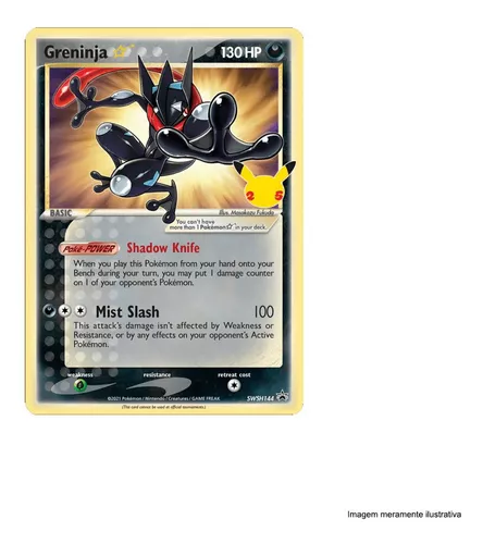 Greninja Star Promo Celebrações Carta Pokemon Em Português