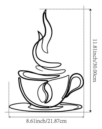 Coffee Cup Metal Wall Art Piece De Arte De De Arte,