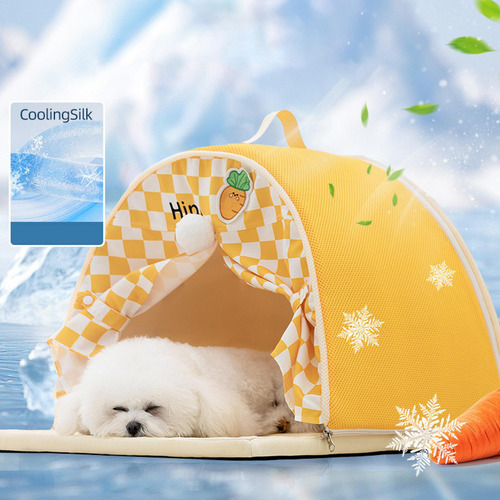 Casa De Carpas De Mascotas 50cmx50cmx40cm Naranja