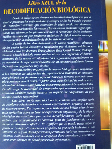 Imagen 2 de 2 de Libro Azul De La Decodificación Biológica Enrique Bouron