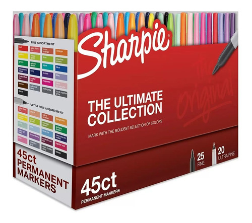 45 Plumones Permanentes Sharpie The Ultimate Collection