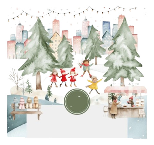 Imágenes Digitales Patín Hielo Navidad 109887895