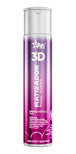 Máscara Matizadora Efeito Pérola 3d Loiro Magic Color 300ml