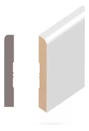 Zocalo Liso Atenneas Mdf Blanco Prepintado Pz75 X Tira 2,75m