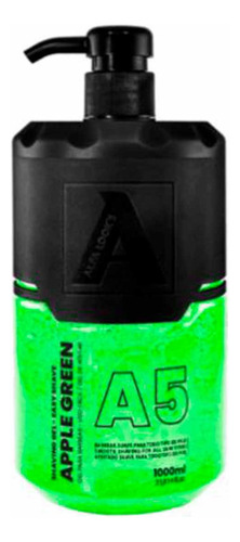 Kit 3x Shaving Gel Apple Green A5 1000ml Alfa Look`s
