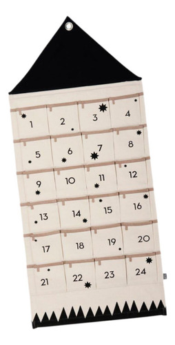 Calendario De Adviento Con 24 Bolsillos Y Bolsa De Lona Para