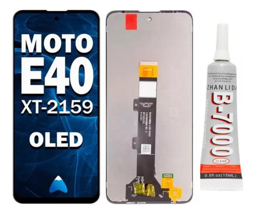 Modulo Display Touch Para Moto E40 Xt2159 Oled Con Pegamento
