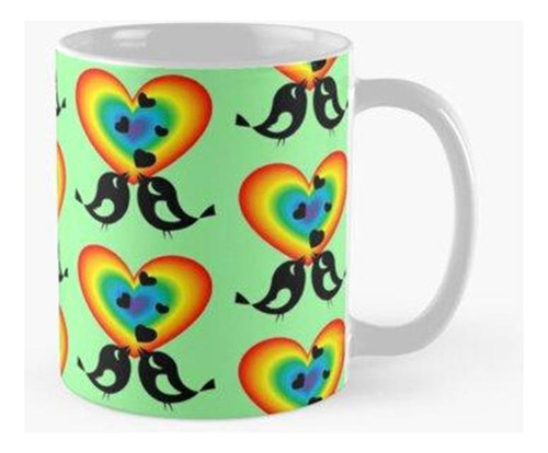 Taza X4 Deja Que Mi Corazón Lata Con El Tuyo Juntos, Un Par 