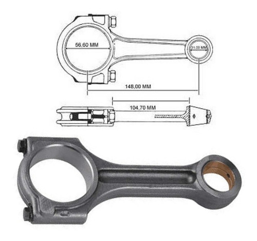 Biela Motor Renault Master 2.5 16v 2011 G9u 7701478826