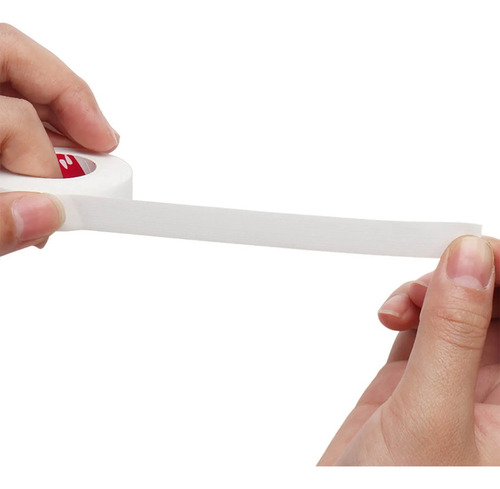 Fita Japonesa Respirável Isolamento Cílios Extensão Kit 4un Cor Branco