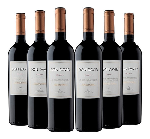 Imagen 1 de 10 de Don David Malbec . Vino . 750ml X6 - Tomate Algo® -