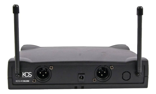 Microfone Duplo Bastão Sem Fio Kds-w382m Uhf Xlr Kadosh
