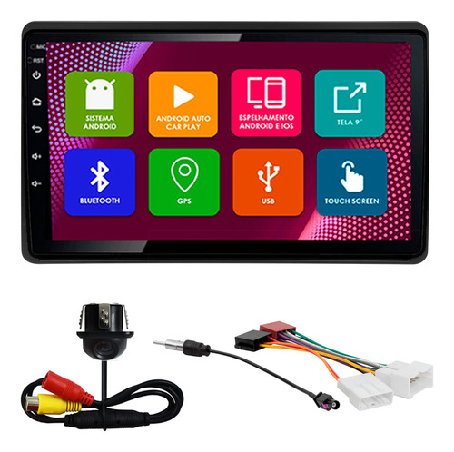Kit Multimidia Duster 2020 A 2024 Preto 10 Pol Android Quad