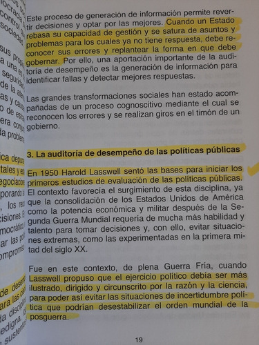 Elaboración De Las Políticas Públicas, Lecturas Para Audit (Usado)