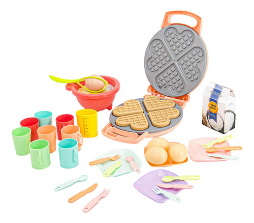 Para Juego De Cocina De Juguete Para Gofres, Máquina Para