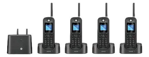 Teléfono inalámbrico Motorola Dect 6.0 de largo alcance 4 teléfonos