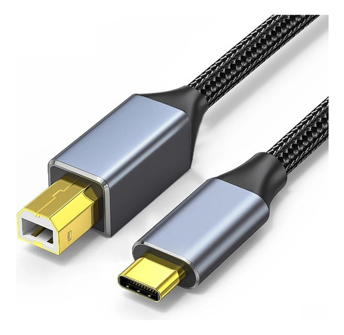 Cable De Datos Usb Tipo C A Usb B 2.0 Para Impresora