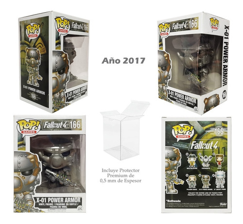 X-01 Power Armor Funko Pop # 166 Fallout4 Año 2017 Original (Usado)