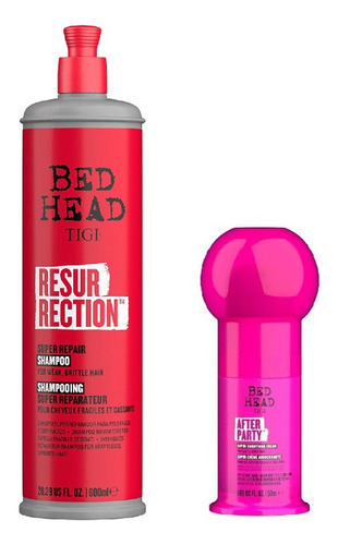 Tigi Bed Head Resurrection Shampoo 400ml + After Party Mini