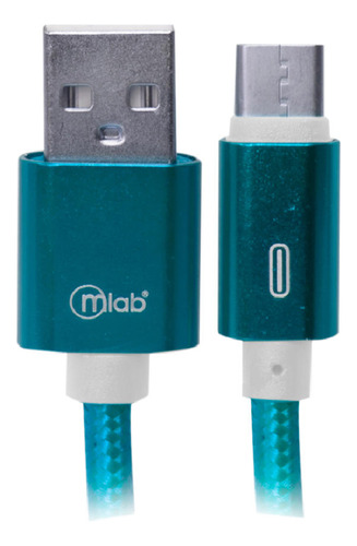 Cable Usb A Tipo C Azul Mlab 1mts