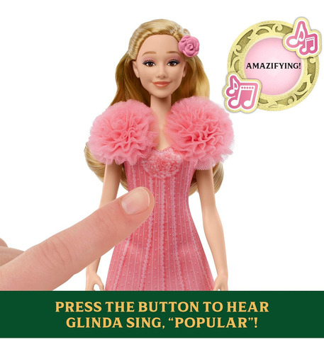 Wicked Muñeca Glinda Canta Popular Ingles Mattel Universal