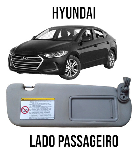 Quebra Para Sol Lado Direito Hyundai Elantra 2014 2015