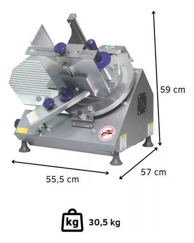Fatiador De Frios Automático Inox Axt-30i Gural 127v/220v
